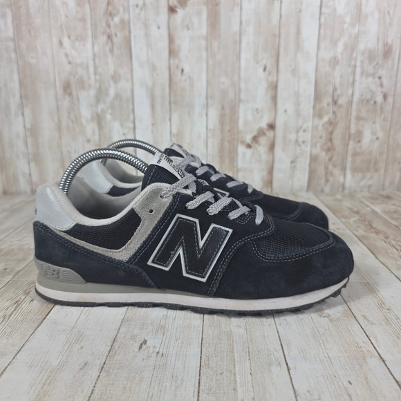 New Balance Shoes - New Balance 574 Classic Sneakers - Black Gray Low Top Athletic Shoes
